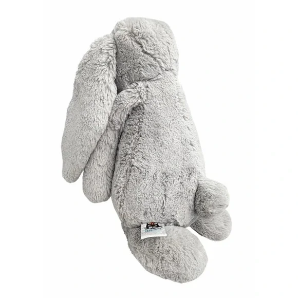 Jellycat London Gray Bashful Bunny Rabbit Medium 12" Floppy Ears Plush Lovey - Picture 11 of 15